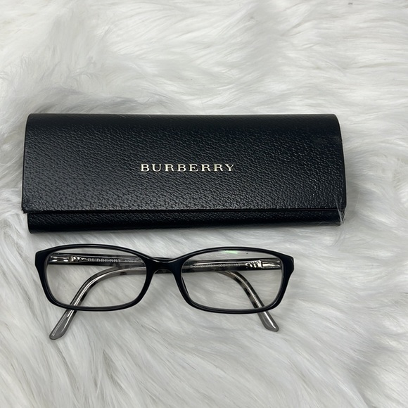 Burberry Eyeglasses B 2073 3470 Spotted Olive Rectangular Frame Italy 53-16-135 - Picture 2 of 12